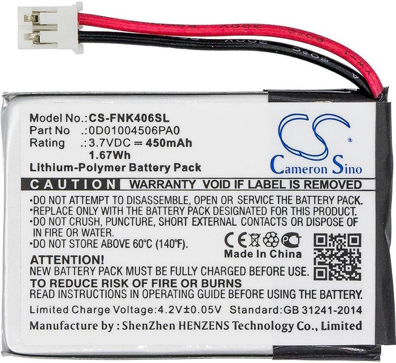 Alt view image 3 of 4 - Battery for Franklin EST-4016 0D01004506PA0 Translator CS-FNK406SL 3.7v 450mAh