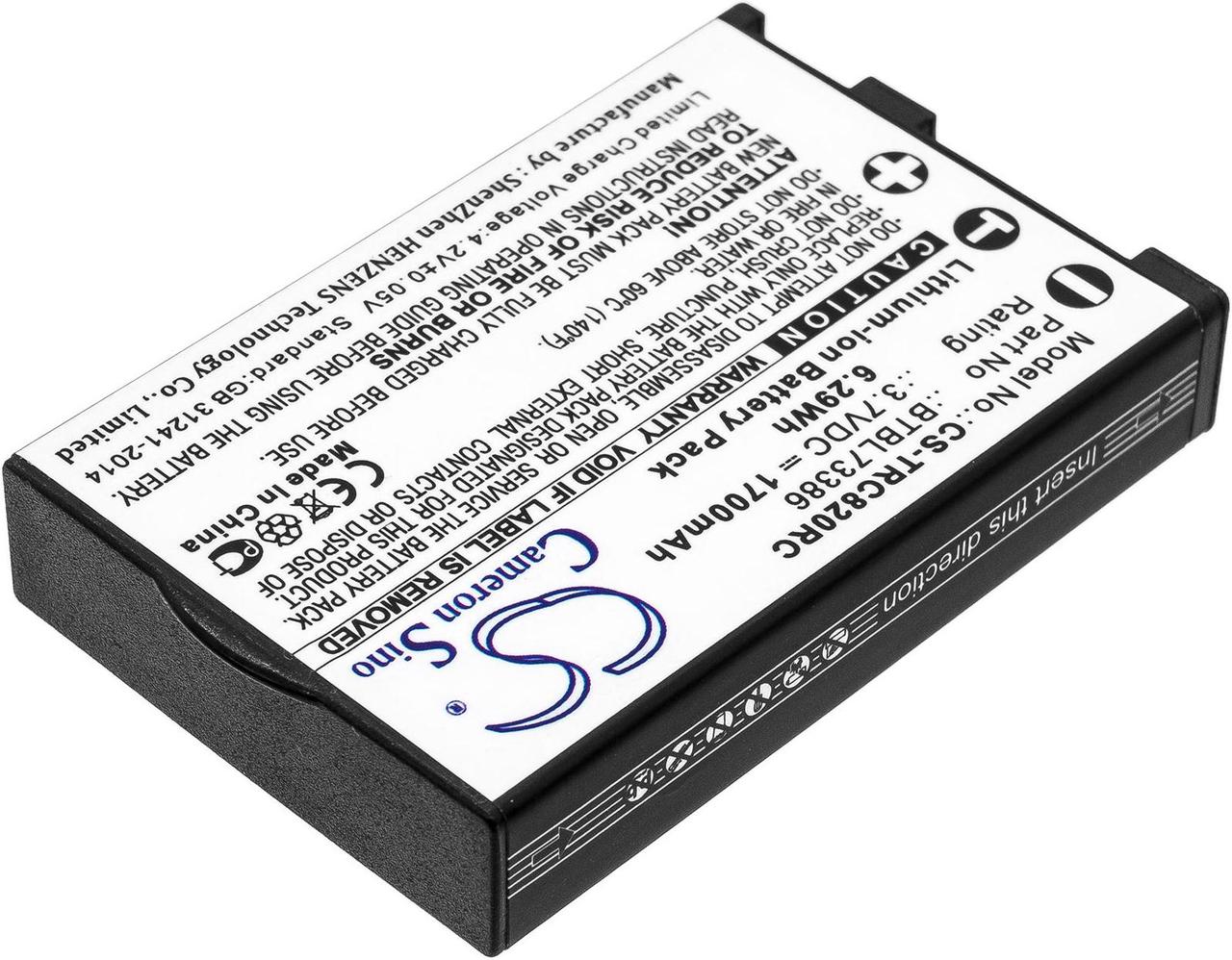 Alt view image 2 of 4 - Battery for URC MXHP-R500 MXHP-R700 R100 RM-2 TRC-1080 TRC-820 BTBL73386 Remote