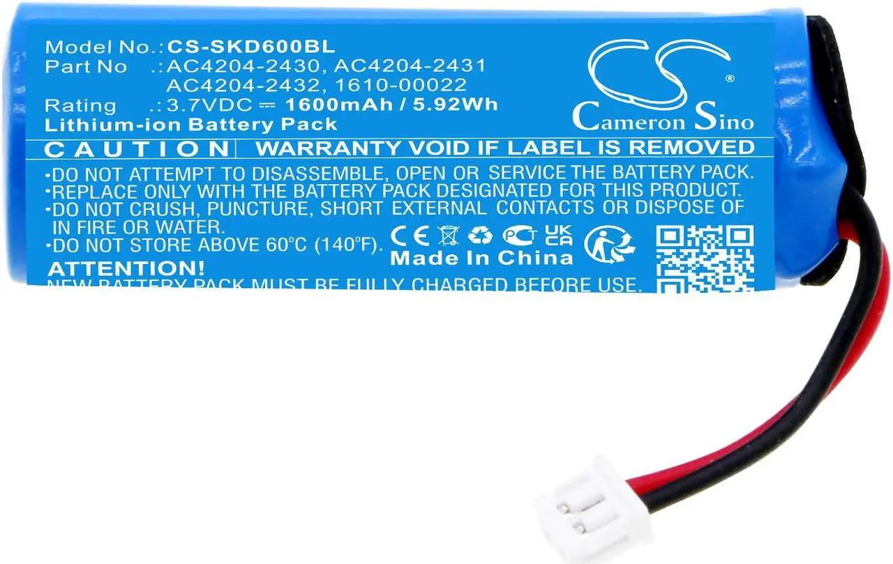 Alt view image 3 of 5 - Battery for Socket Mobile D600 D730 D750 D760 1610-00022 AC4204-2430 AC4204-2432
