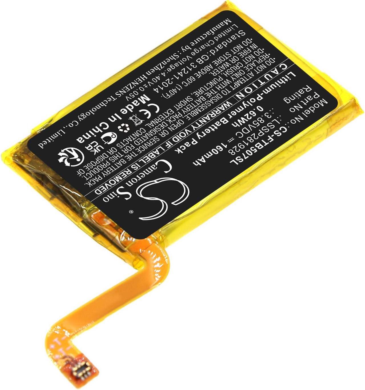 Alt view image 2 of 4 - Battery for Fitbit FB507 Versa 2 LSSP281928 Smartwatch CS-FTB507SL 3.85v 160mAh