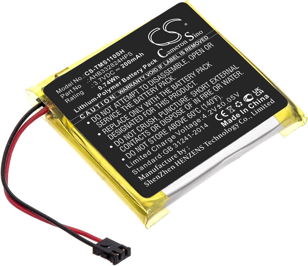 Main image of Battery for TomTom Spark Cardio 2 + Music GPS AHB332824HPS CS-TMS110SH 200mAh