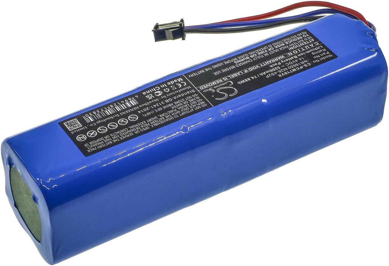 Alt view image 2 of 6 - Battery for Proscenic M26-4S2P M6 M7 M8 Pro Lenovo LR1 Kyvol Cybovac S31 5200mAh