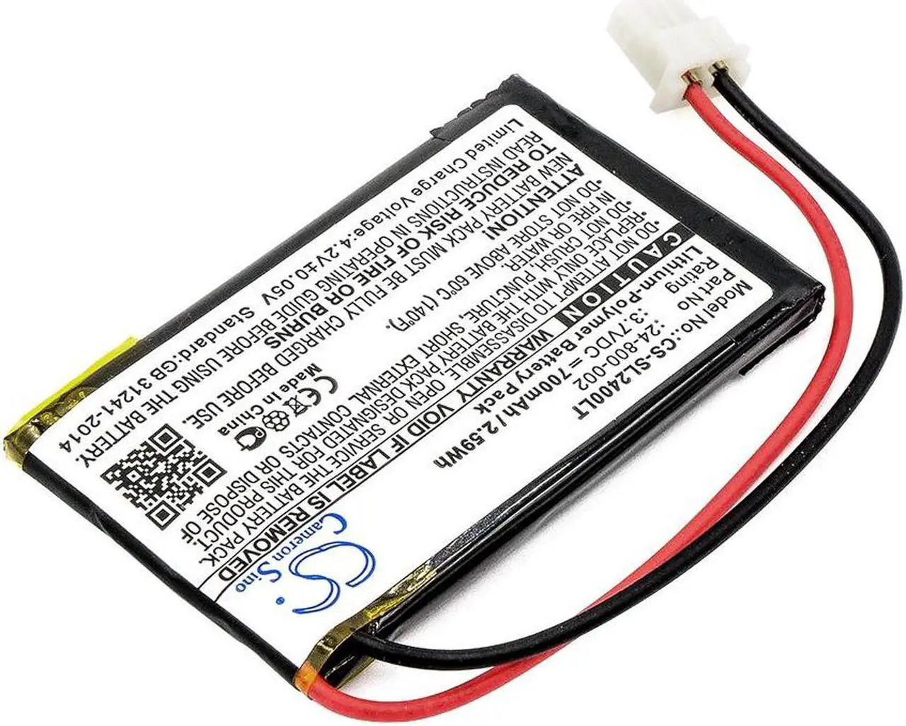 Alt view image 2 of 6 - Battery for Solar LED Light SL-24000 24-800-002 24-800-006 PLB-24-800-006