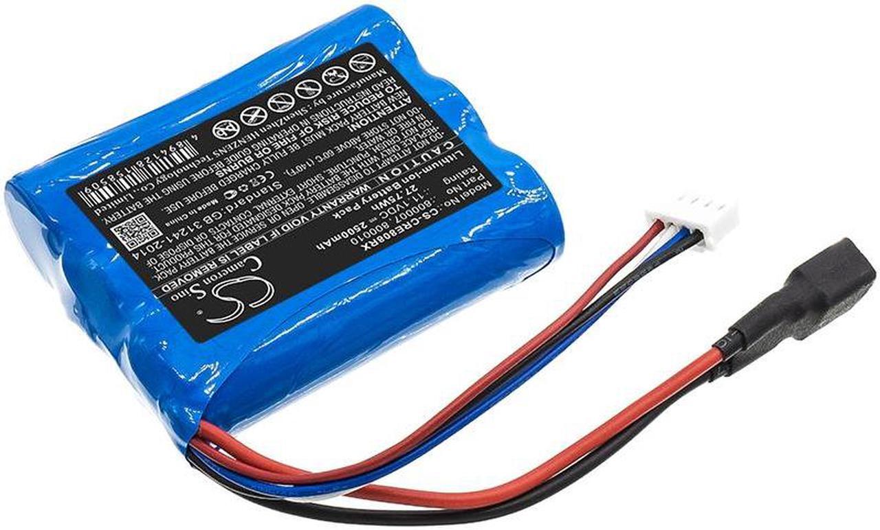 Alt view image 2 of 5 - Battery for Carrera 800007 800010 CS-CRE808RX RC Car 11.1v 2500mAh 27.75Wh