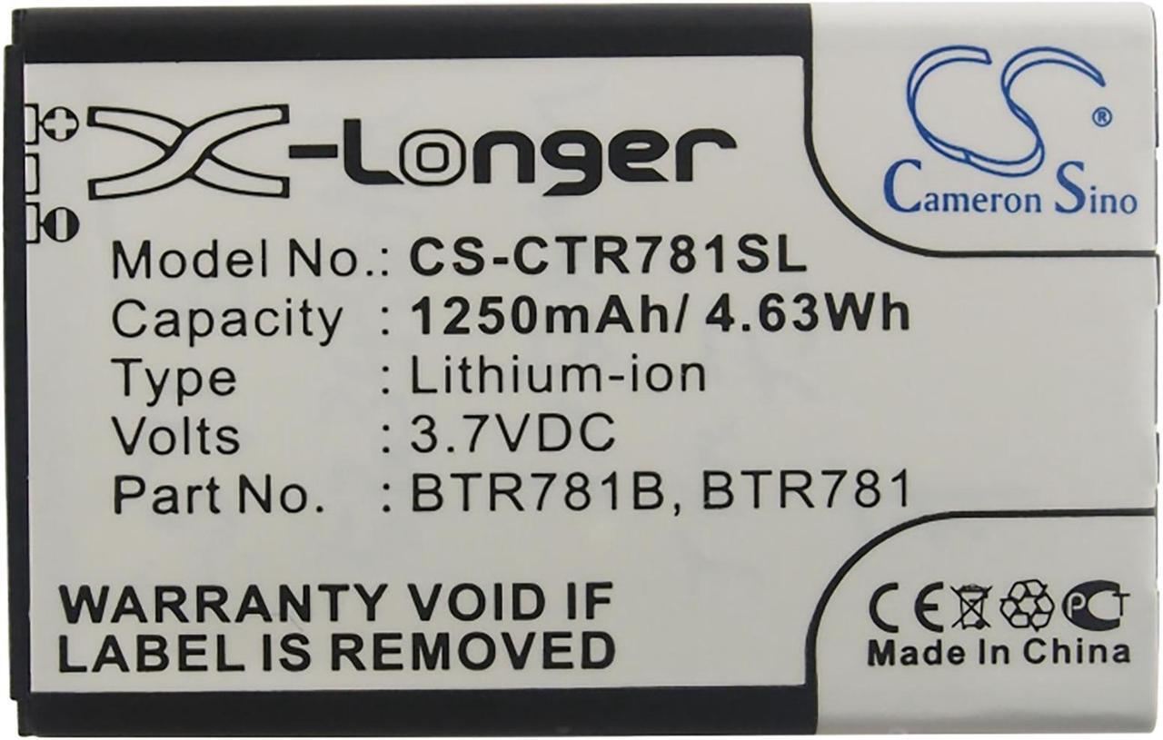 Alt view image 5 of 5 - Battery for Casio C781 GzOne Ravine 2 BTR781 BTR781B SmartPhone CS-CTR781SL