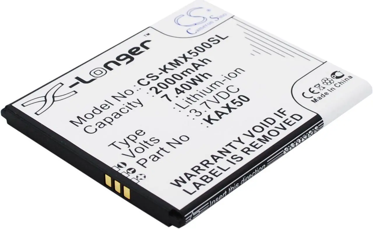 Alt view image 2 of 5 - Battery for KAZAM Trooper X5.0 KAX50 KAX50-XJFAL009330 Mobile CS-KMX500SL