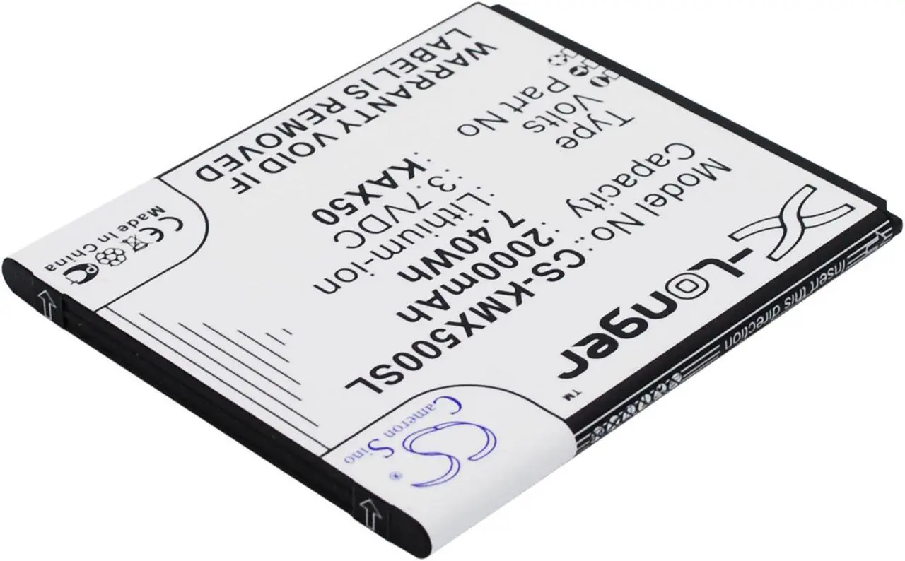 Alt view image 3 of 5 - Battery for KAZAM Trooper X5.0 KAX50 KAX50-XJFAL009330 Mobile CS-KMX500SL