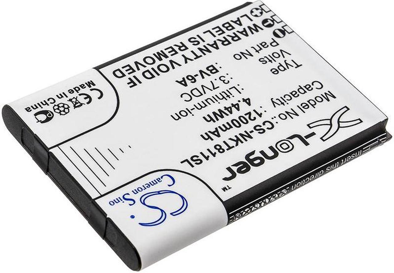 Alt view image 2 of 3 - Battery for Nokia 2720 8110 4G TA-1048 TA-1059 TA-1295 V Flip BV-6A CS-NKT811SL