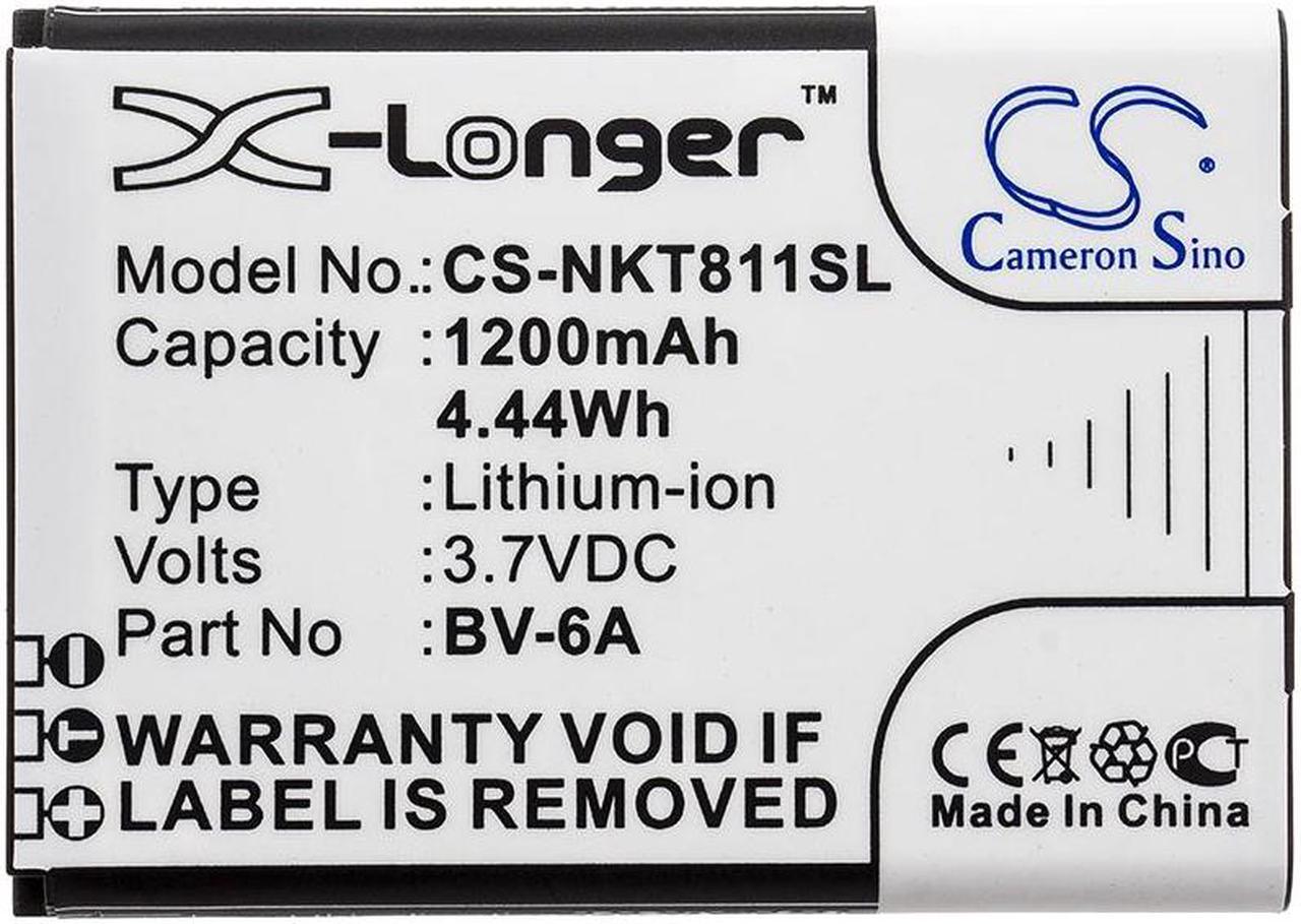 Alt view image 3 of 3 - Battery for Nokia 2720 8110 4G TA-1048 TA-1059 TA-1295 V Flip BV-6A CS-NKT811SL