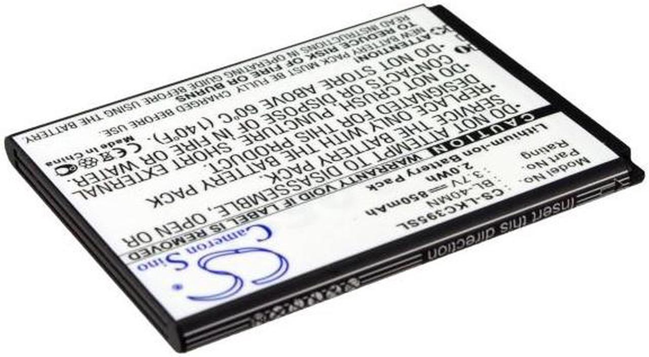 Main image of Battery for LG Extravert 2 Freedom II Xpression AT&T Sprint BL-40MN EAC61700902