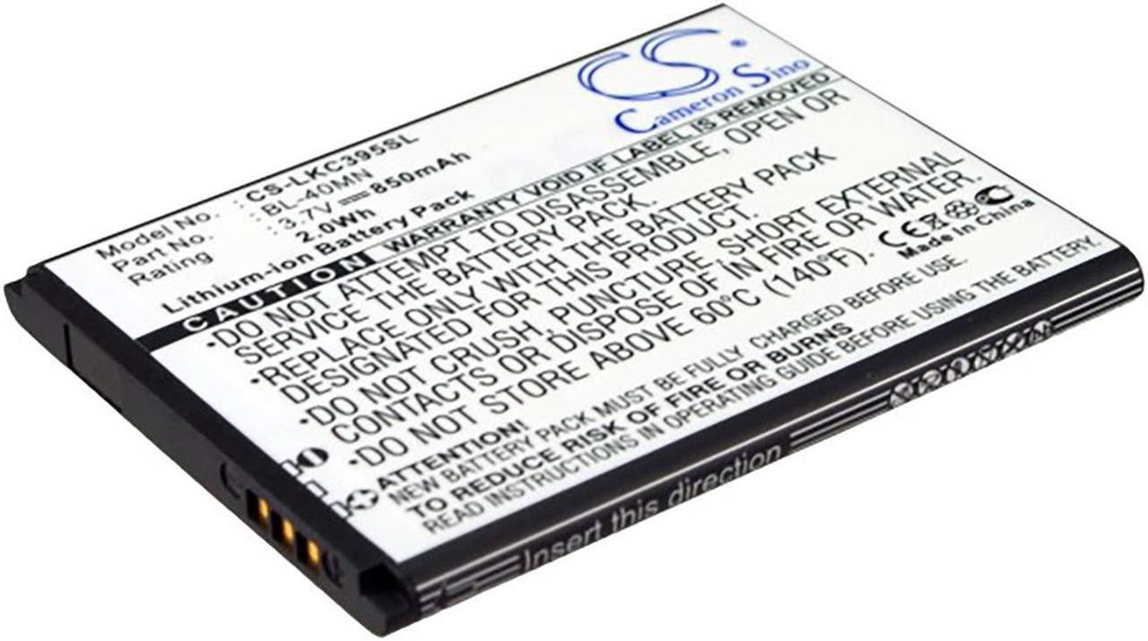 Alt view image 3 of 5 - Battery for LG Extravert 2 Freedom II Xpression AT&T Sprint BL-40MN EAC61700902