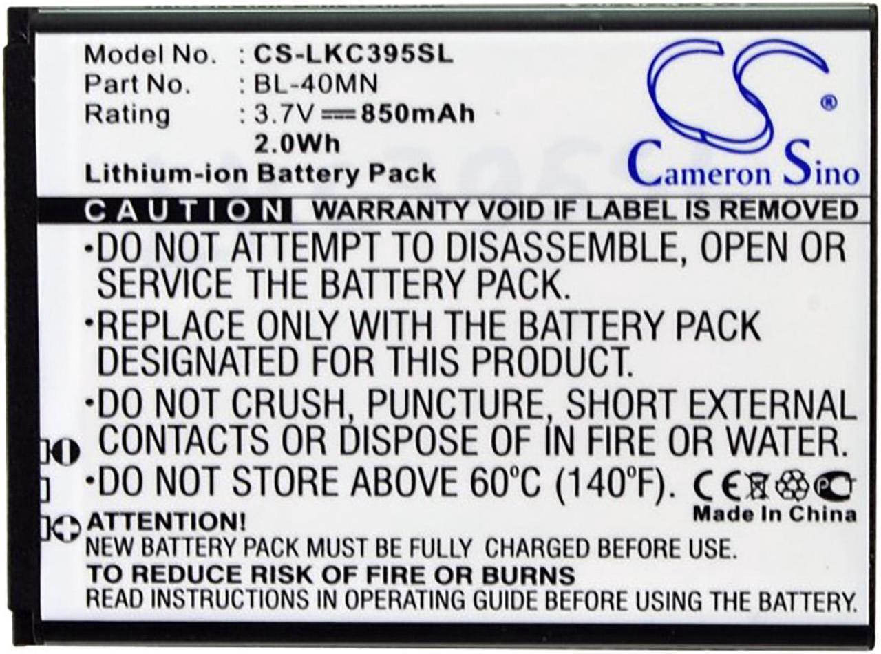 Alt view image 5 of 5 - Battery for LG Extravert 2 Freedom II Xpression AT&T Sprint BL-40MN EAC61700902