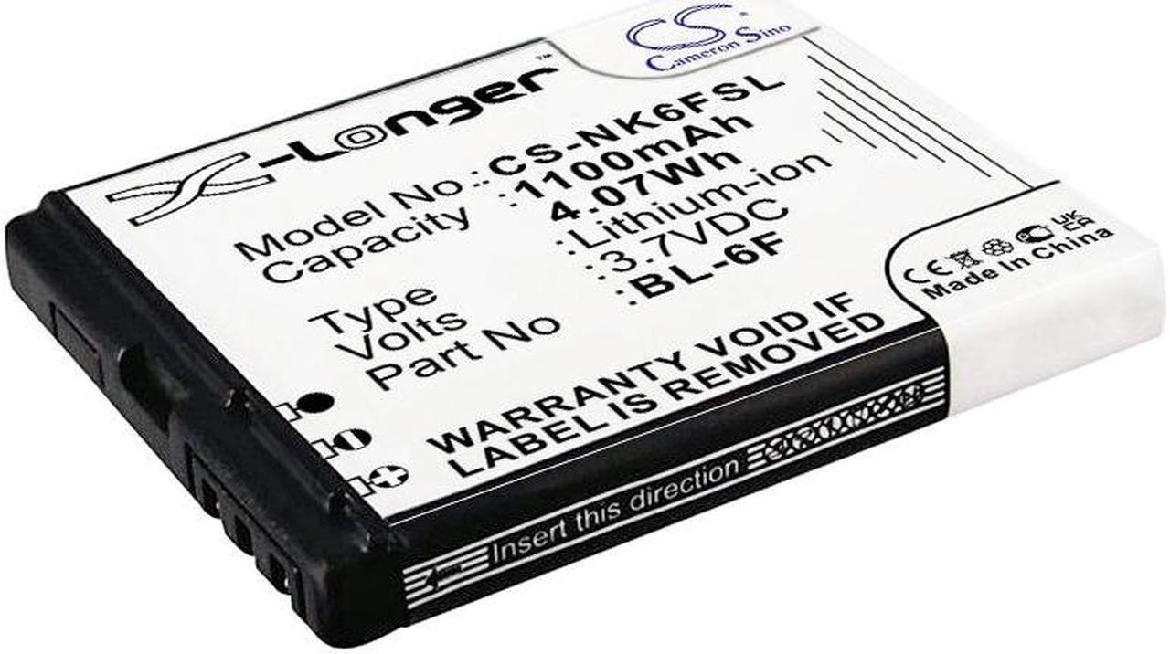 Main image of Battery for BLU Cubo Nokia N78 N79 N95 8GB VIBO A688 N6F10T BL-6F CS-NK6FSL