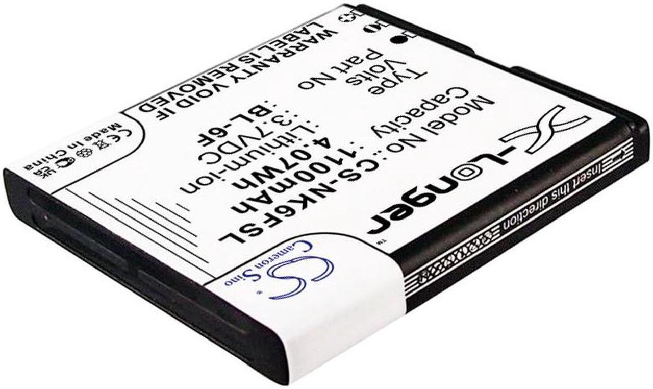 Alt view image 2 of 5 - Battery for BLU Cubo Nokia N78 N79 N95 8GB VIBO A688 N6F10T BL-6F CS-NK6FSL