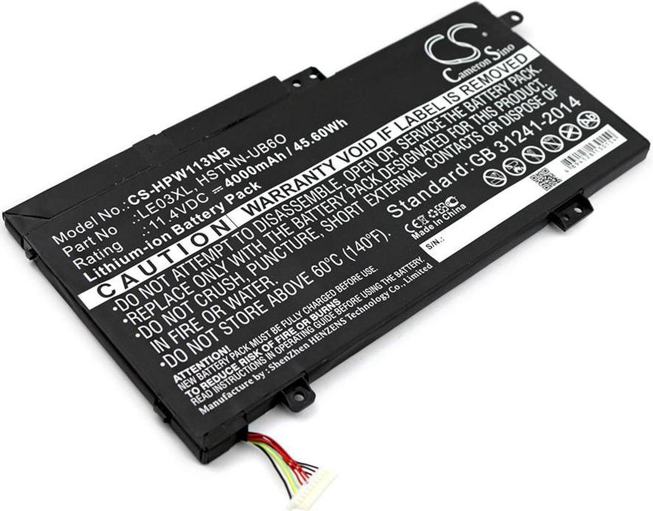 Main image of Battery for HP Pavilion Envy x360 796356-005 HSTNN-UB6O LE03XL TPN-W113 TPN-W114