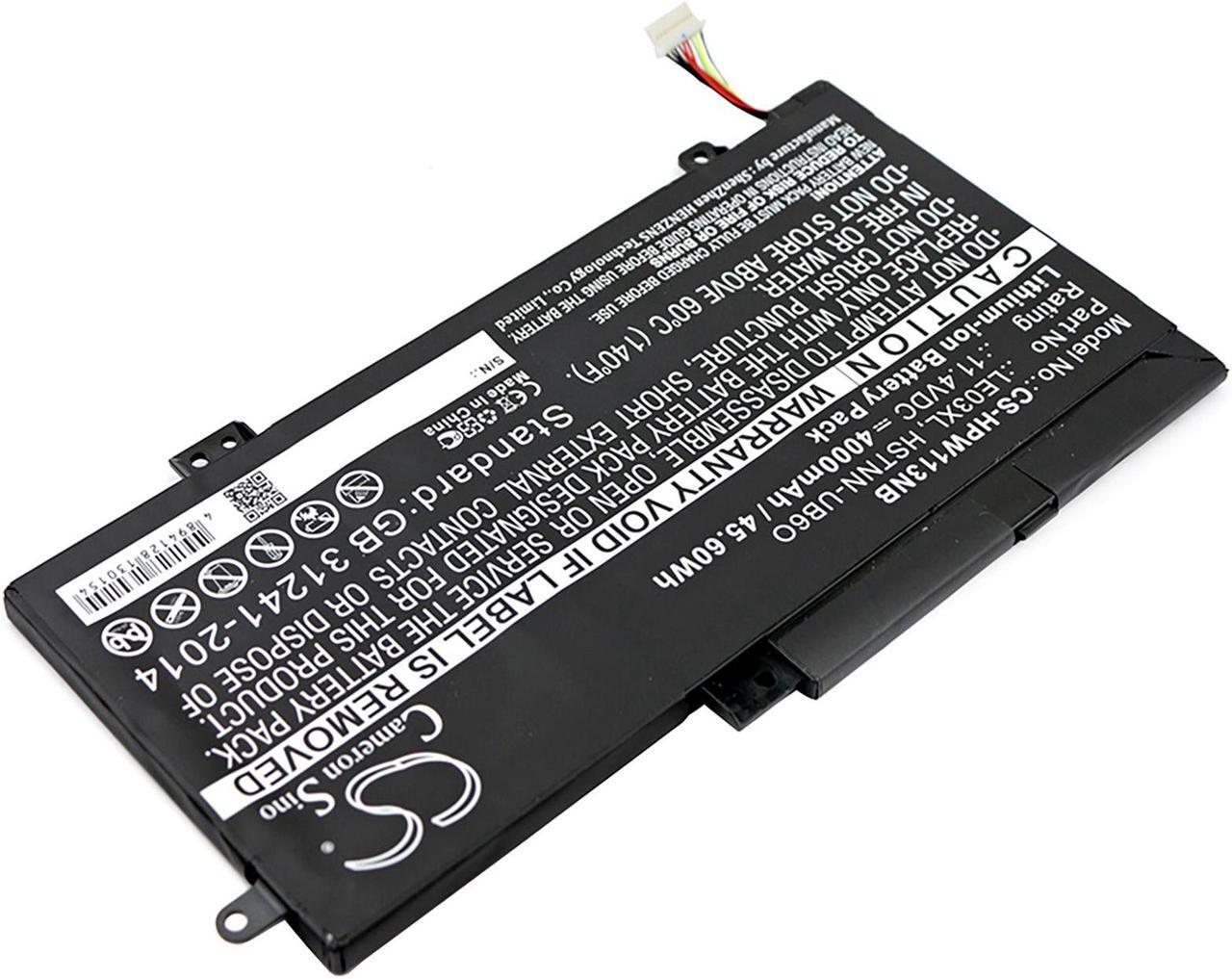 Alt view image 2 of 4 - Battery for HP Pavilion Envy x360 796356-005 HSTNN-UB6O LE03XL TPN-W113 TPN-W114