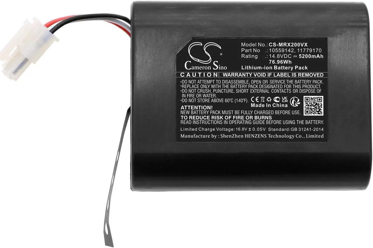 Alt view image 3 of 5 - Battery for Miele Scout RX2 RX3 10559142 11779170 Vacuum CS-MRX200VX 14.8v