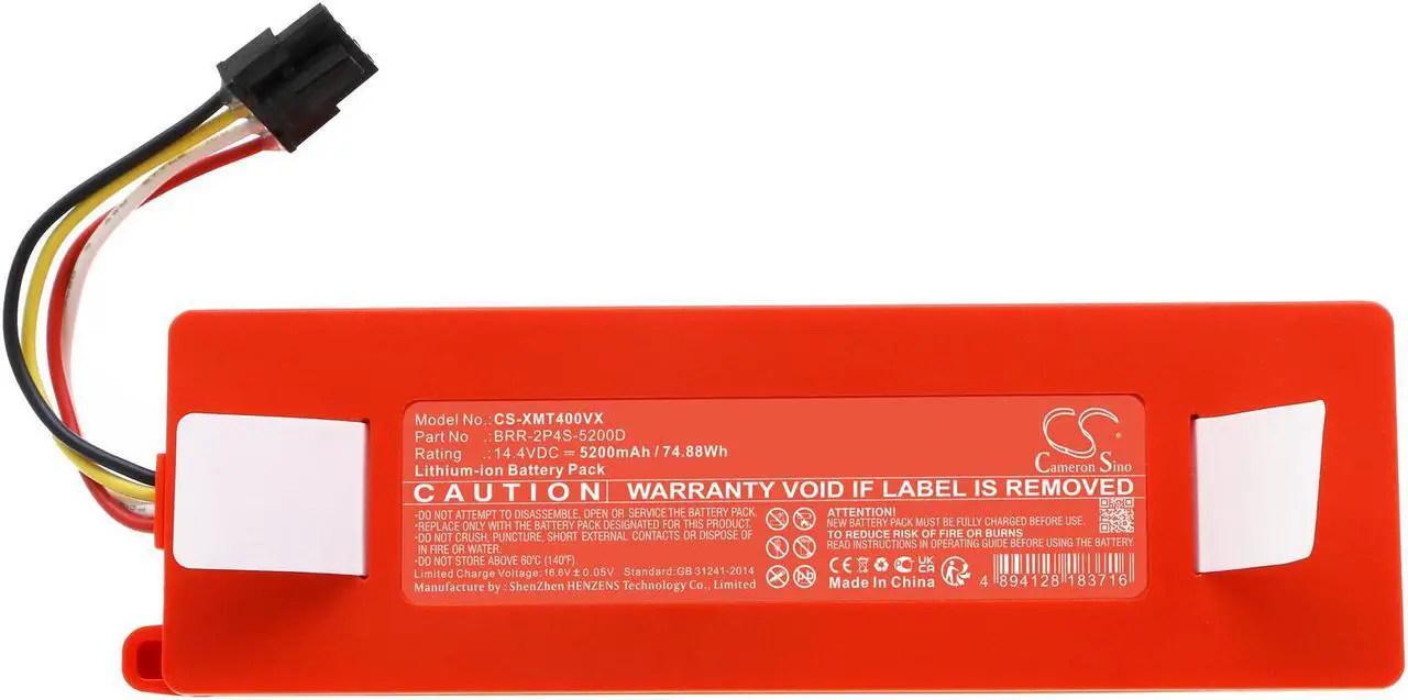 Alt view image 3 of 5 - Battery for Xiaomi Roborock Xiaowa BRR-1P4S-2600S BRR-2P4S-5200D 400-900-1755