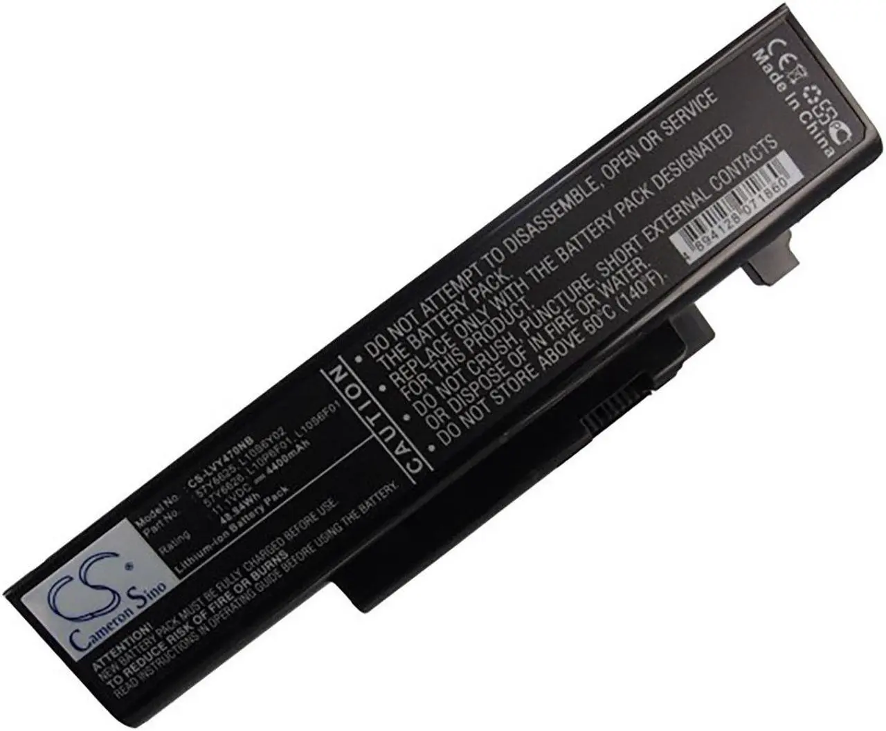 Alt view image 5 of 5 - Battery for Lenovo IdeaPad Y470 Y470P Y570 57Y6625 57Y6626 L10P6F01 L10S6F01