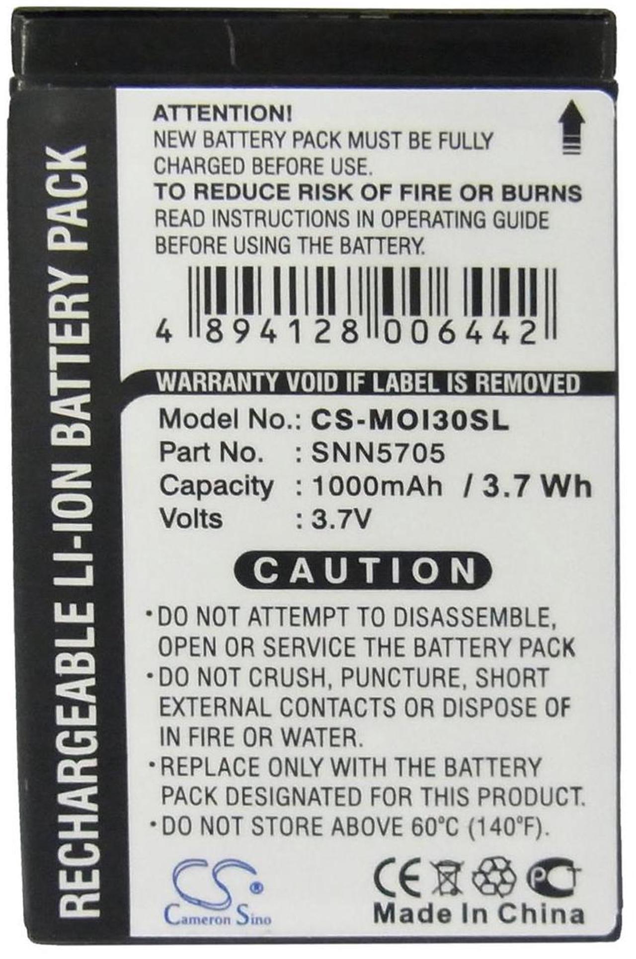 Alt view image 5 of 5 - Battery for Motorola i860 i55 i730 i530 i870 i850 i415 i930 i90 SNN5705 SNN5723A