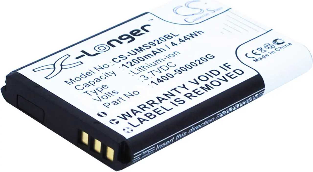 Alt view image 2 of 5 - Battery for Unitech 1400-900020G Wireless Barcode Scanner MS920 1200mAh NEW
