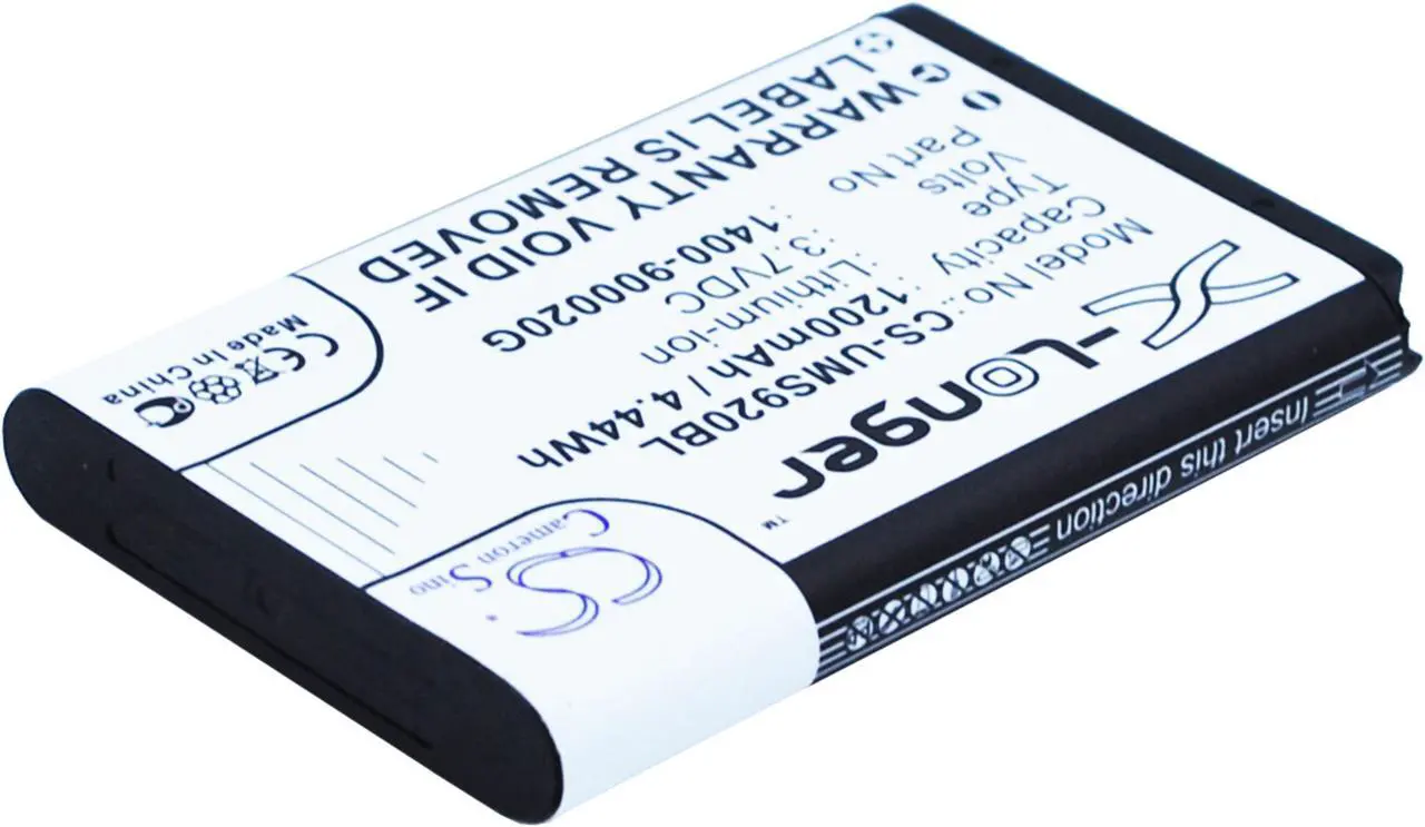 Alt view image 3 of 5 - Battery for Unitech 1400-900020G Wireless Barcode Scanner MS920 1200mAh NEW
