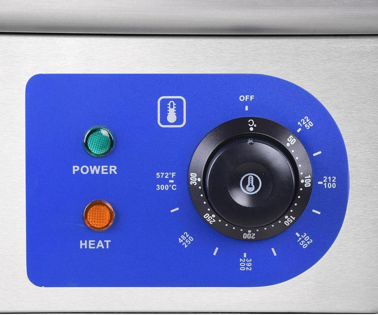 Alt view image 5 of 14 - 3500W 24" Electric Countertop Griddle Flat Top Commercial Restaurant BBQ Grill