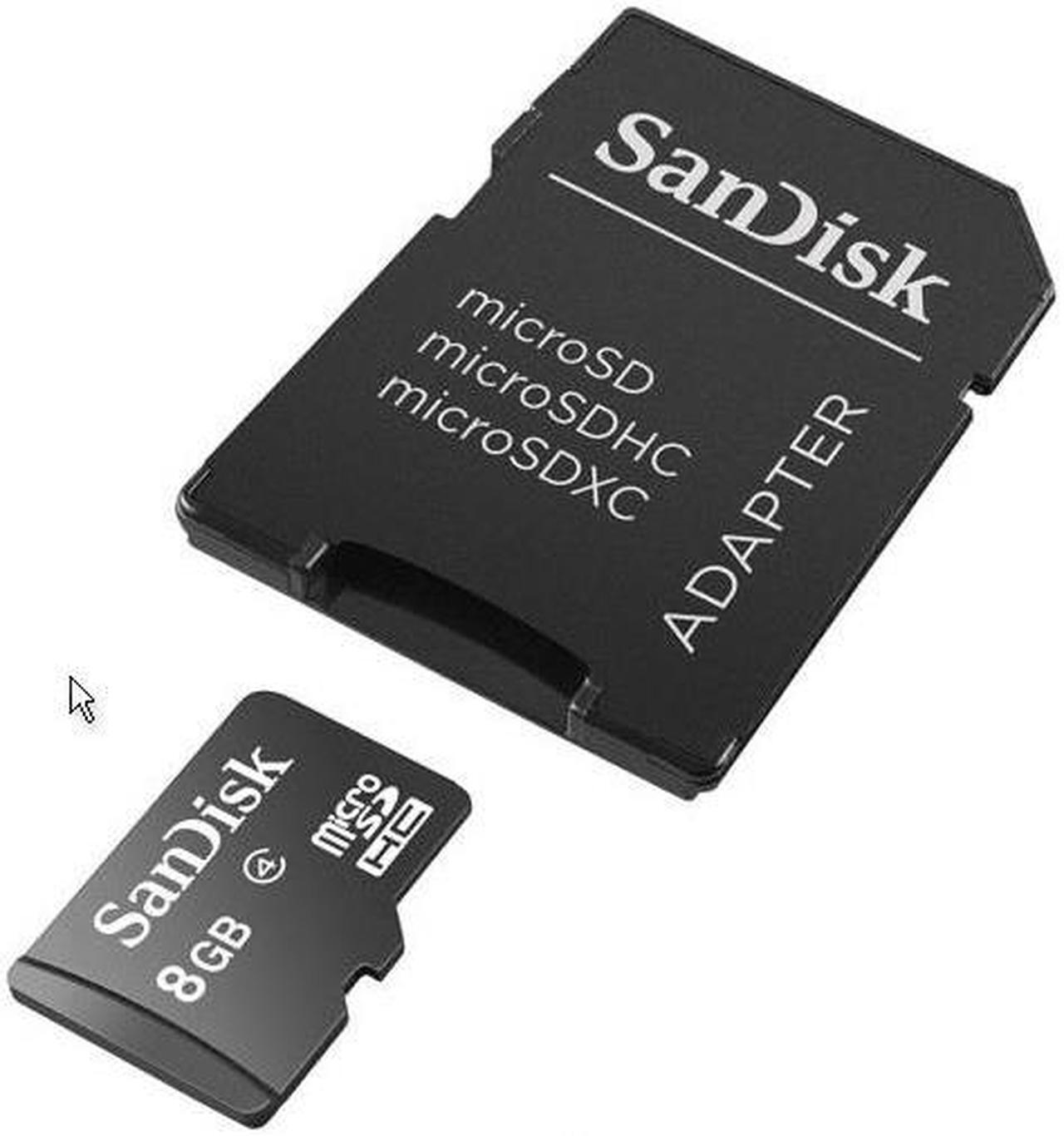 Main image of SanDisk Class 4 C4 Ultra microSDHC micro SD HC SDHC TF Memory Card 8G 8GB W/ ADAPTER + Plastic Case SDSDQAB-008G