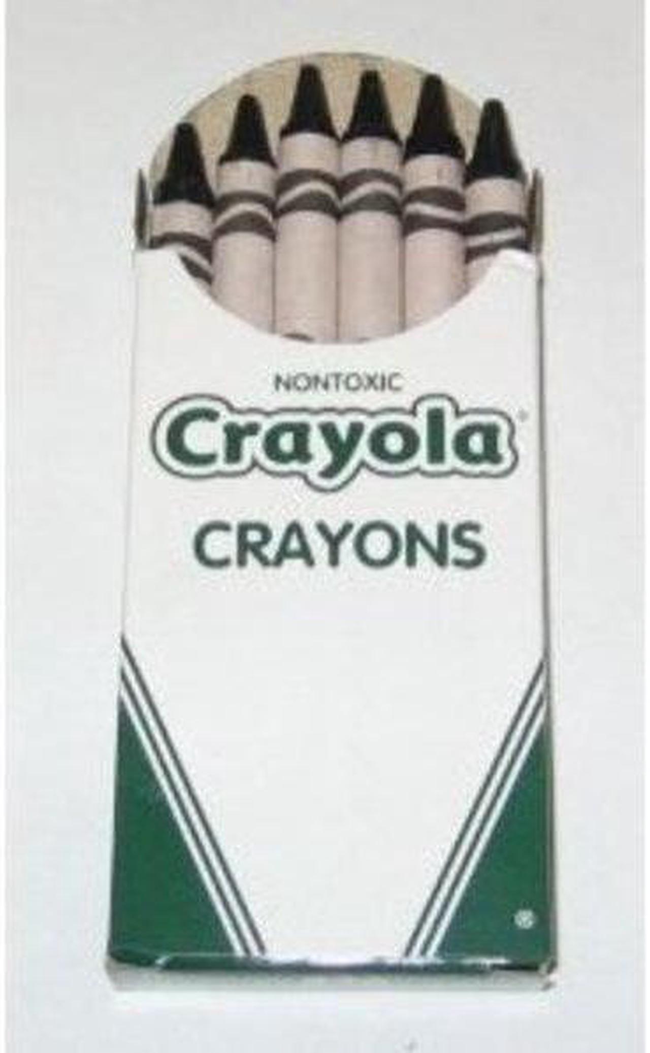 Main image of Crayola Regular Crayon Single Color Refill Pack of 12 - Gray 52-0836-052