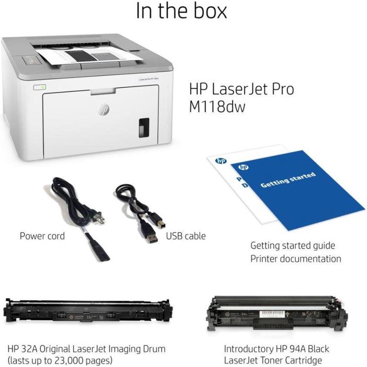 Alt view image 4 of 7 - HP LaserJet Pro M118-M119 Series M118dw Workgroup Monochrome Printer