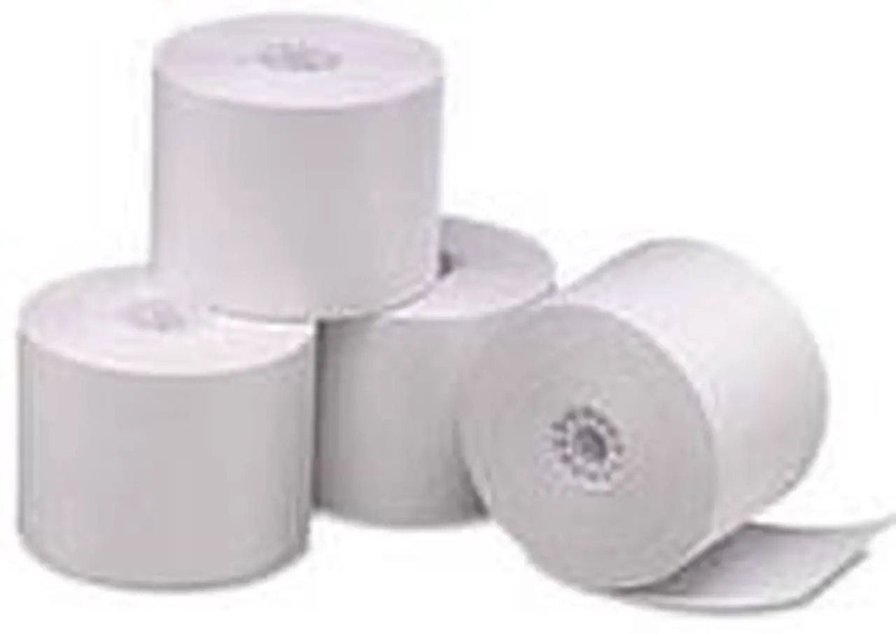 Main image of PM Company 05212 Single Ply Thermal Cash Register/POS Rolls, 2 1/4" x 165 ft., White, 6/Pack, 1 Pack