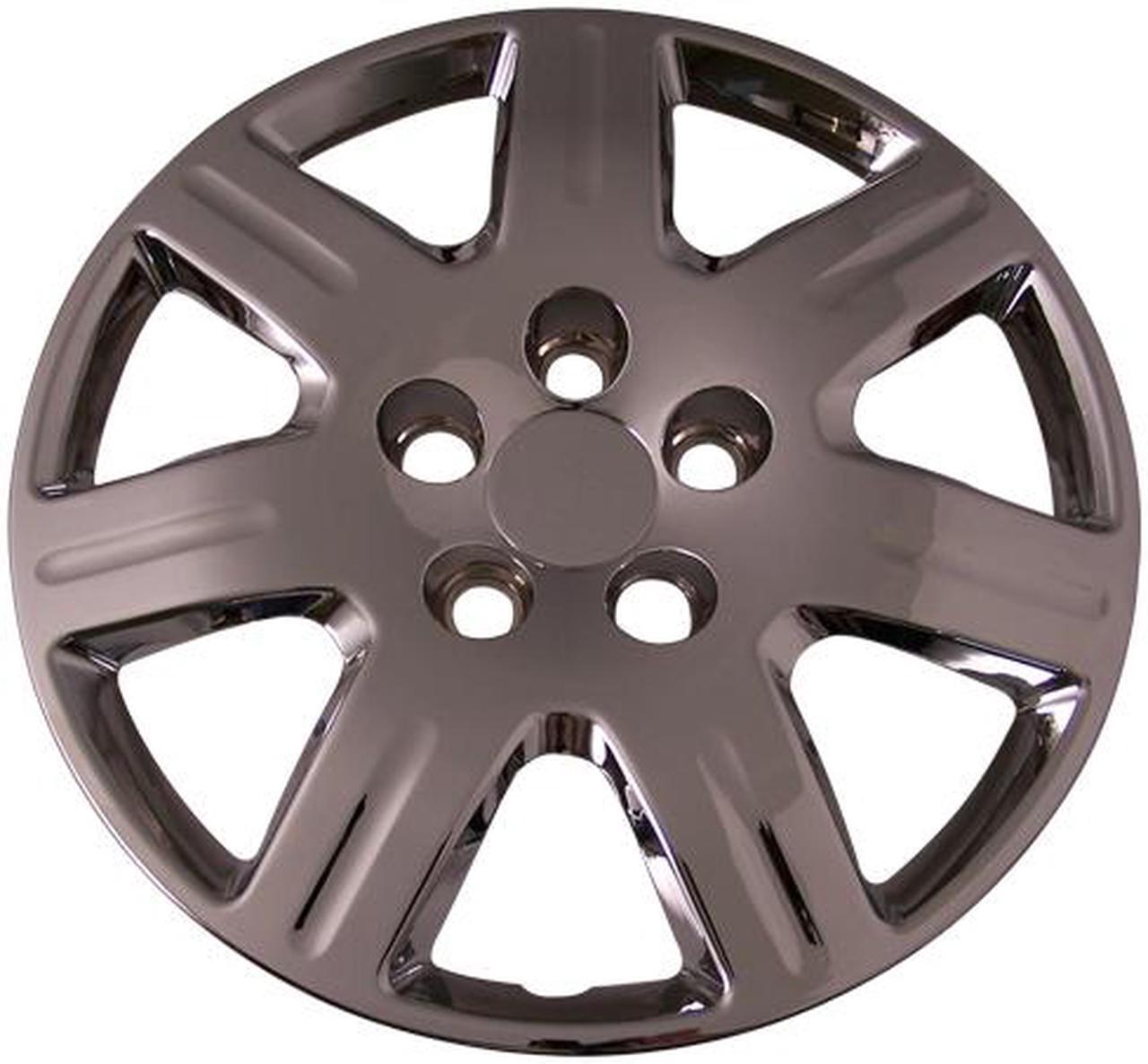 Alt view image 2 of 7 - Set of 4 Chrome 16 Inch Replacement Honda Civic Hubcaps w/ Bolt On Retention System - Aftermarket: IWC452/16C