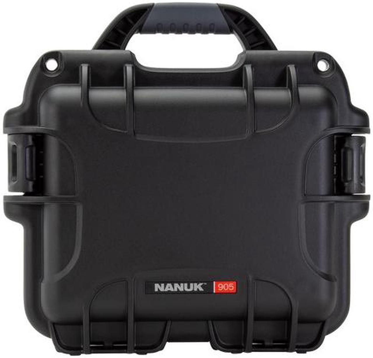 Alt view image 2 of 9 - Nanuk Small Series 905 Lightweight NK-7 Resin Waterproof Protective Case with Foam for Point & Shoot Camera or Binoculars, Black