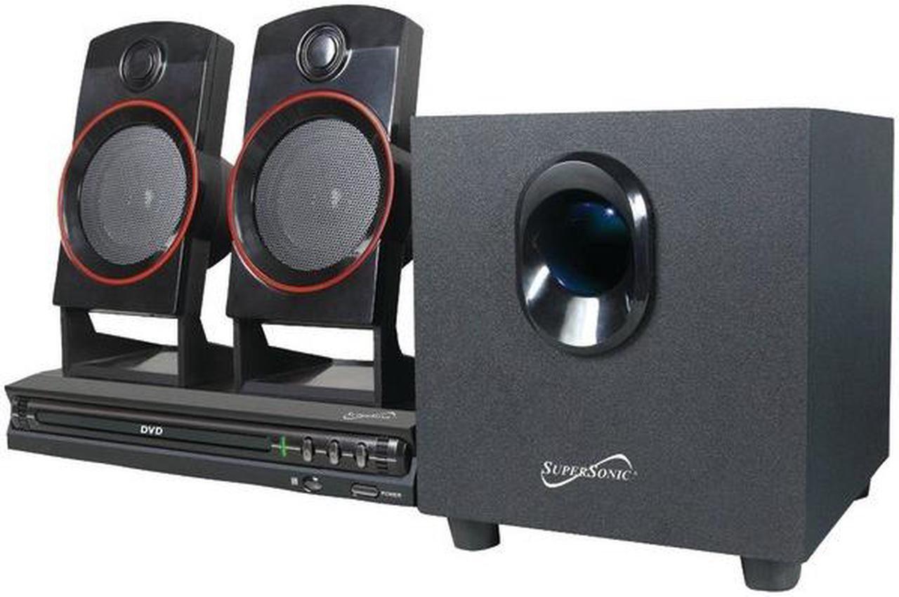 Alt view image 5 of 20 - Supersonic SC-35HT 2.1 Channel DVD Home Theater System, Bluetooth, HDMI, DVD/CD/VCD/SVCD/MP3 Playback