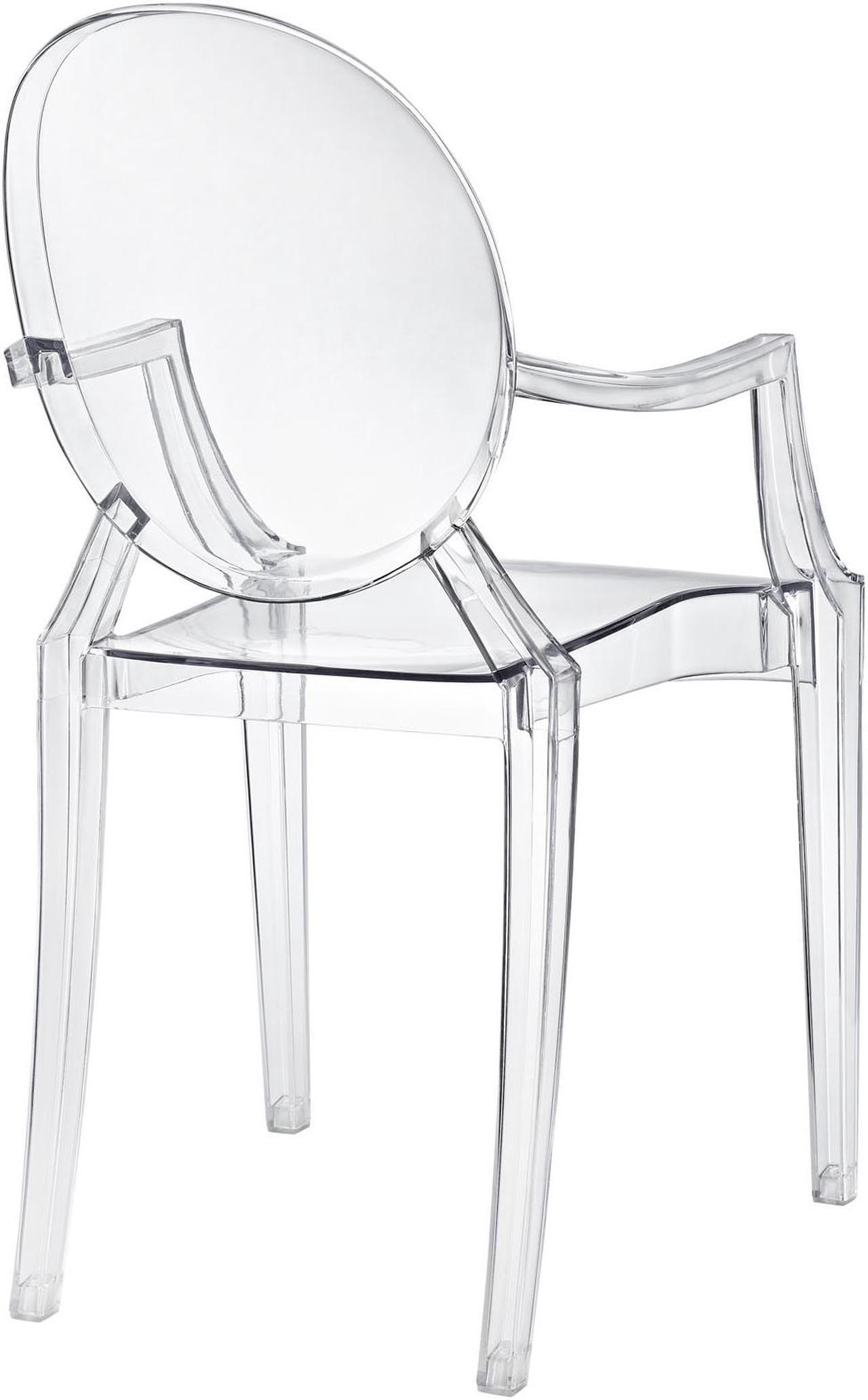 Alt view image 3 of 20 - Philippe Starck Style Louis Ghost Chair in Clear