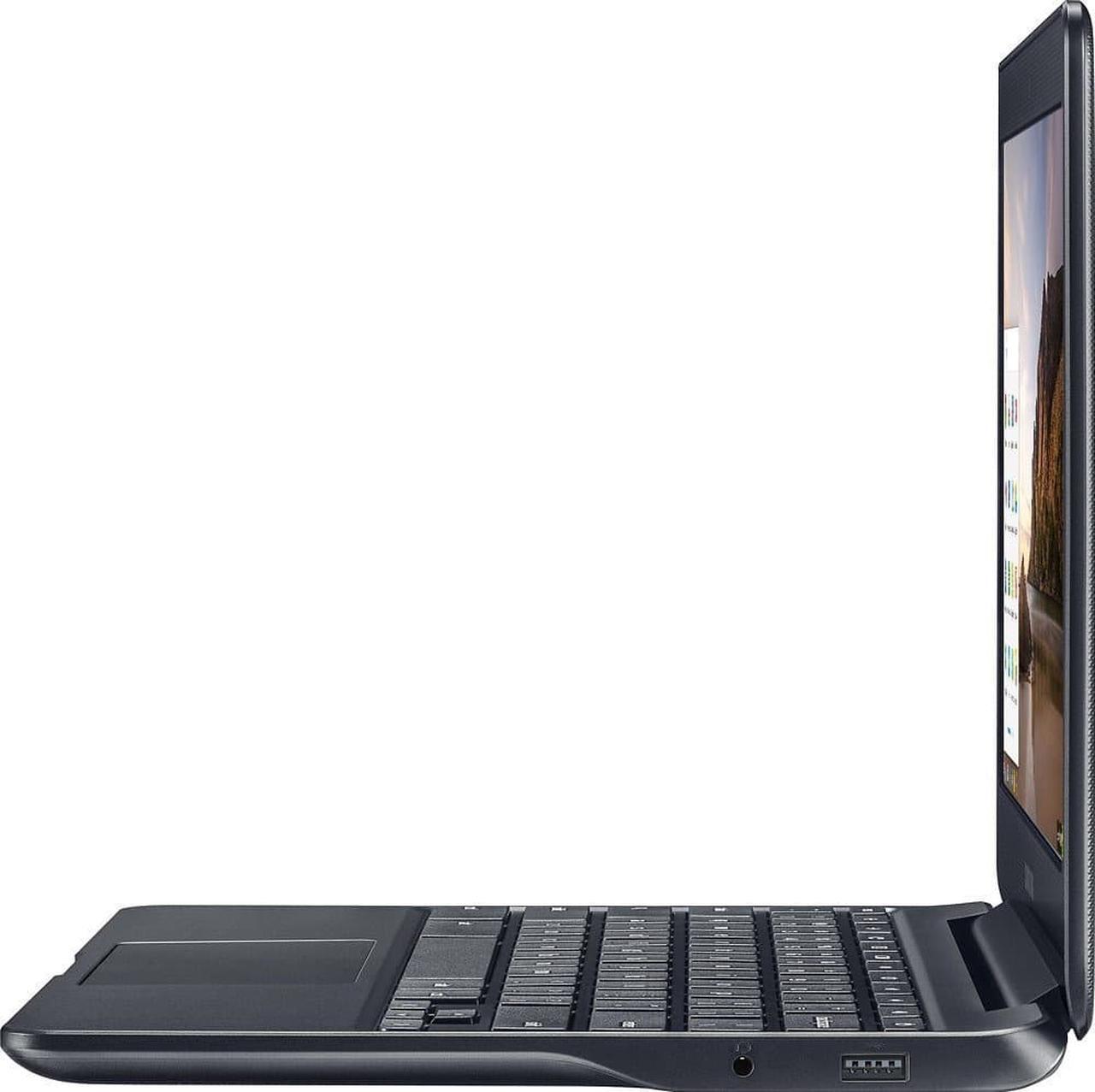 Alt view image 7 of 10 - Samsung Chromebook 3 XE500C13-K04US Chromebook PC - Intel Celeron N3060 1.6 GHz Dual-Core Processor - 4 GB LPDDR3 SDRAM - 16 GB SSD - 11.6-inch Display - Chrome OS - Metallic Black