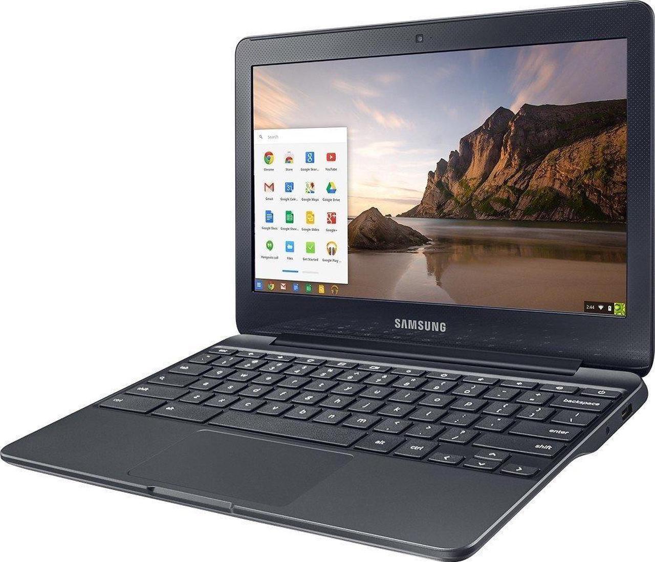 Alt view image 3 of 10 - Samsung Chromebook 3 XE500C13-K04US Chromebook PC - Intel Celeron N3060 1.6 GHz Dual-Core Processor - 4 GB LPDDR3 SDRAM - 16 GB SSD - 11.6-inch Display - Chrome OS - Metallic Black