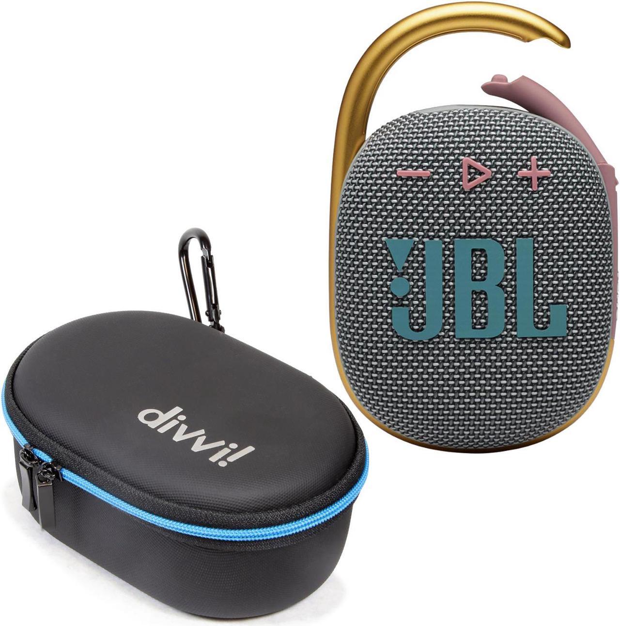 Main image of JBL Clip 4 Bluetooth Speaker and divvi Case Kit - Gray
