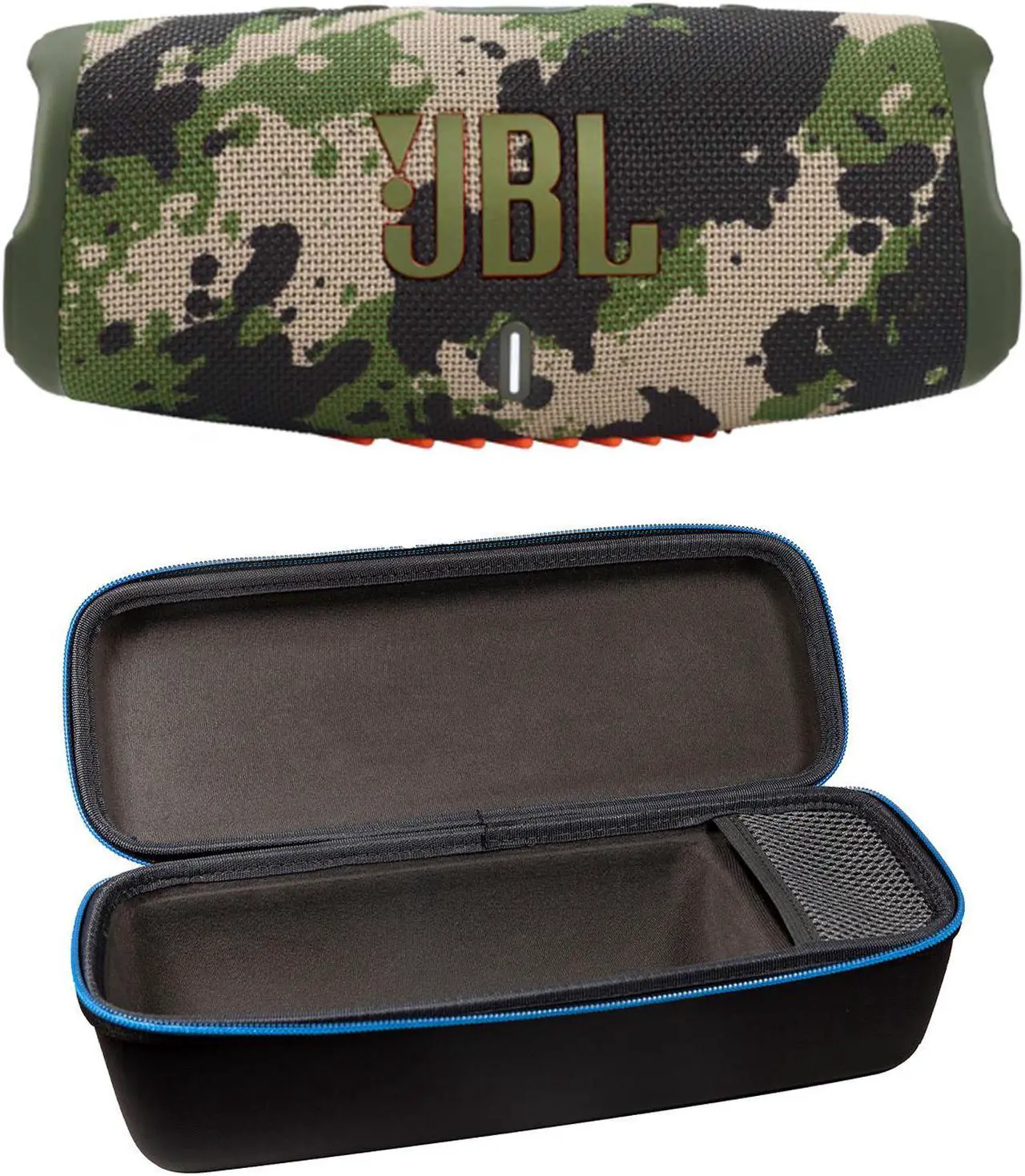 Main image of JBL Charge 5 Squad Bluetooth Speaker & divvi Hardshell Case Kit