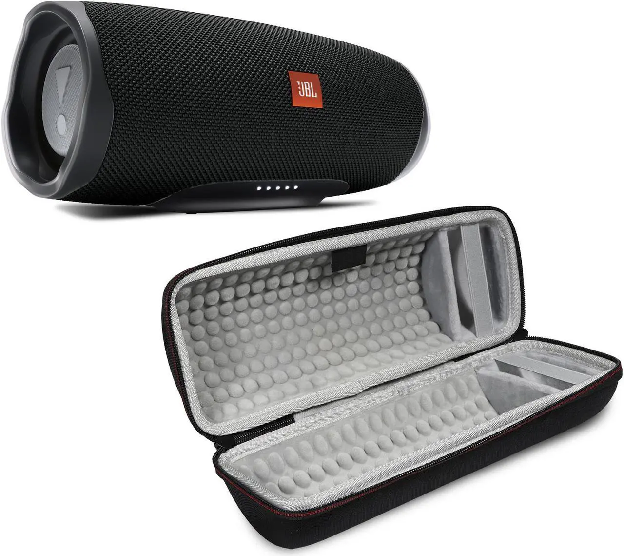 JBL Charge 4 Black Portable Bluetooth Speaker w/Case