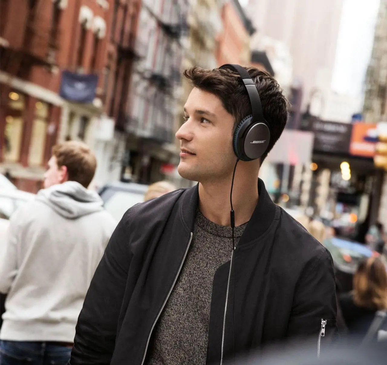 Alt view image 3 of 16 - Bose Quiet Comfort 25 Acoustic Noise Cancelling Headphones-Black-Samsung & Android Devices