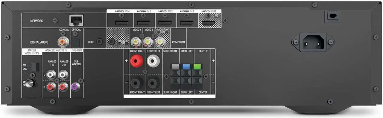 Alt view image 4 of 6 - Harman Kardon AVR-1510S 5.1-Channel Network AV Receiver