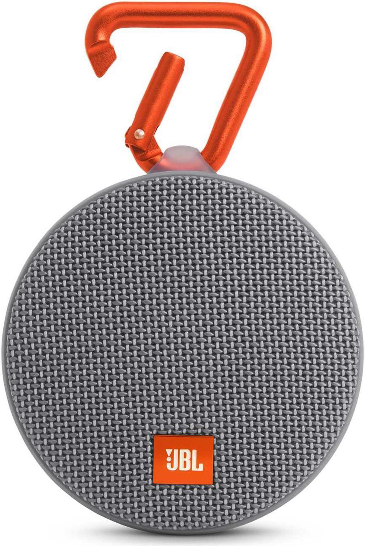 JBL Clip 2 Waterproof Portable Bluetooth Speaker CLIP2GRAY (Gray)