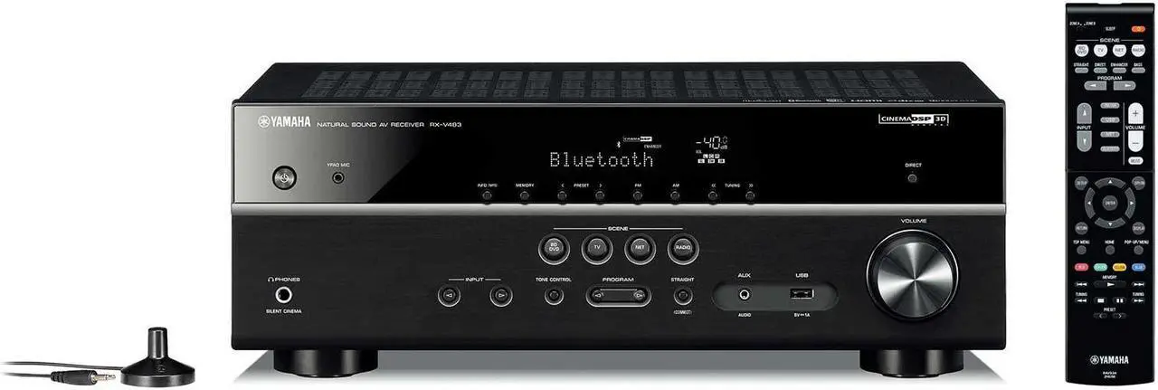 Alt view image 2 of 10 - Yamaha RX-V483 Network AV Receiver