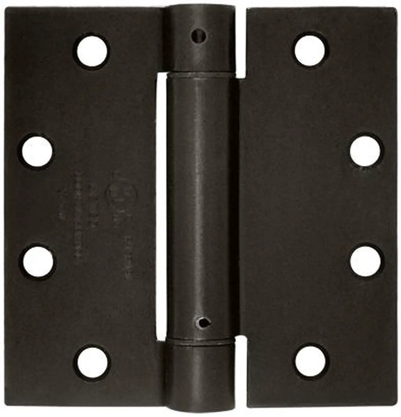 Main image of 4.5 in. x 4.5 in. Single Action Steel Spring Hinge (Brushed Chrome)