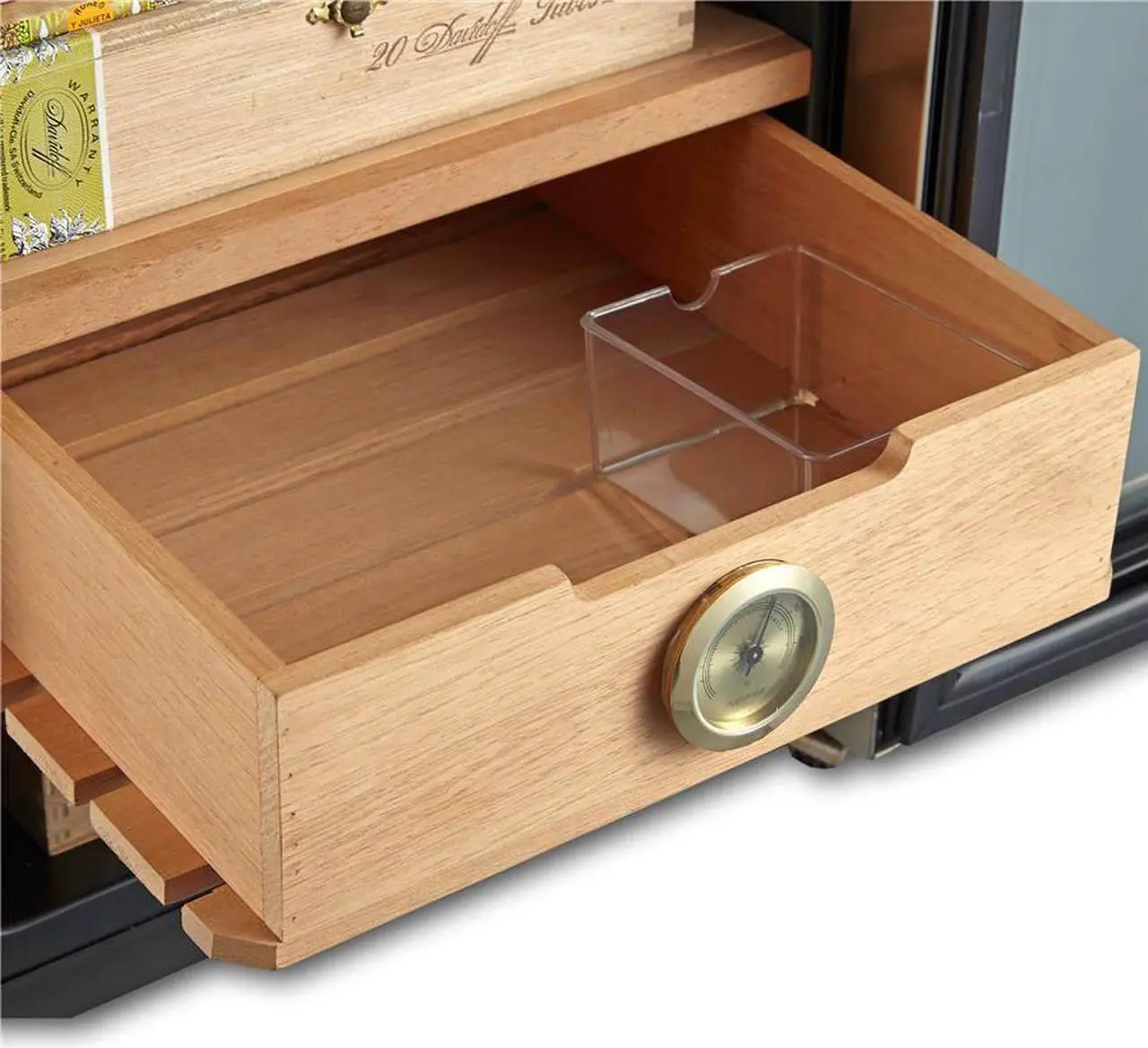 Alt view image 3 of 15 - Whynter Stainless Steel 1.2 cu. ft. Cigar Cooler Humidor