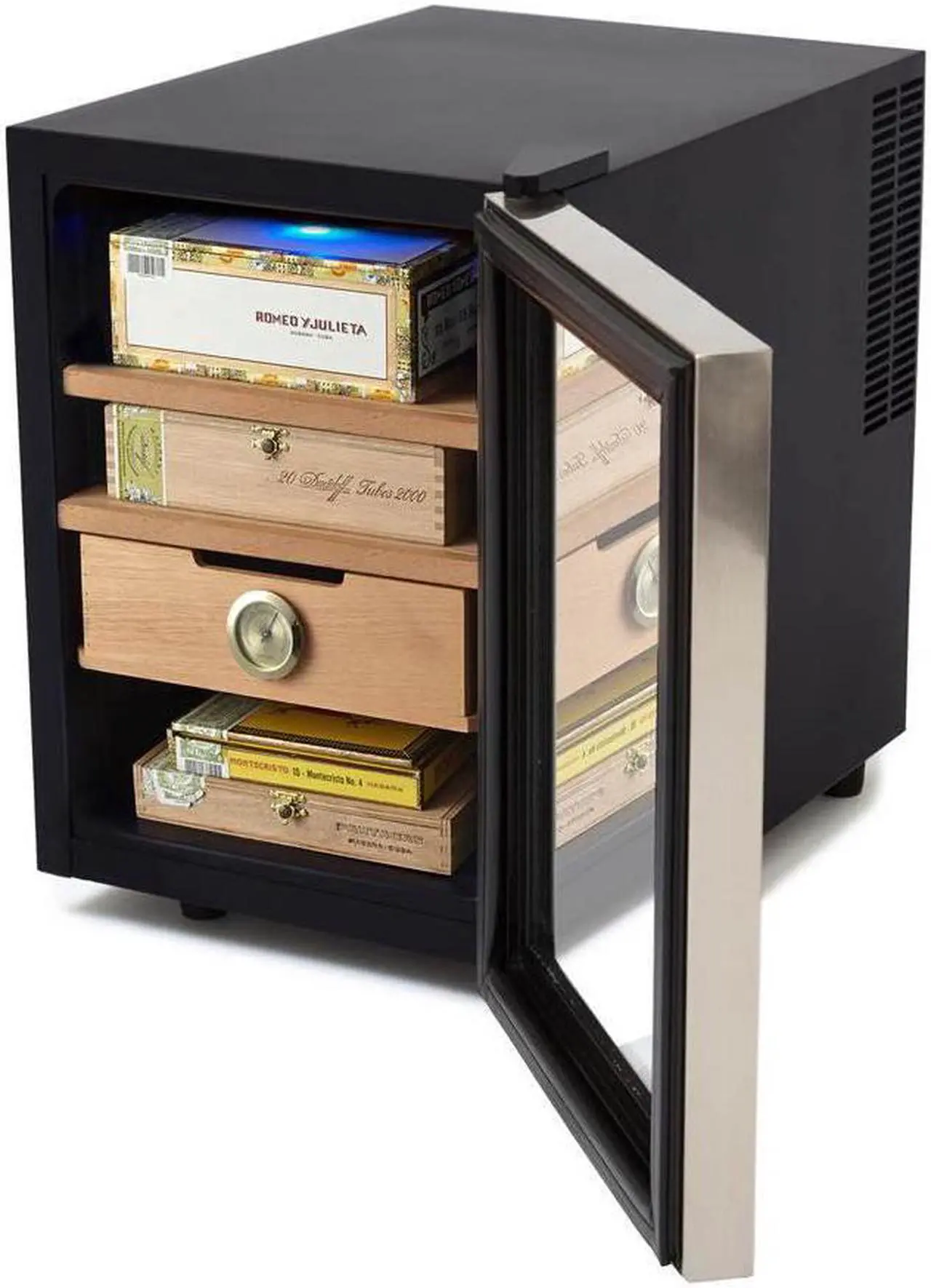 Alt view image 2 of 15 - Whynter Stainless Steel 1.2 cu. ft. Cigar Cooler Humidor