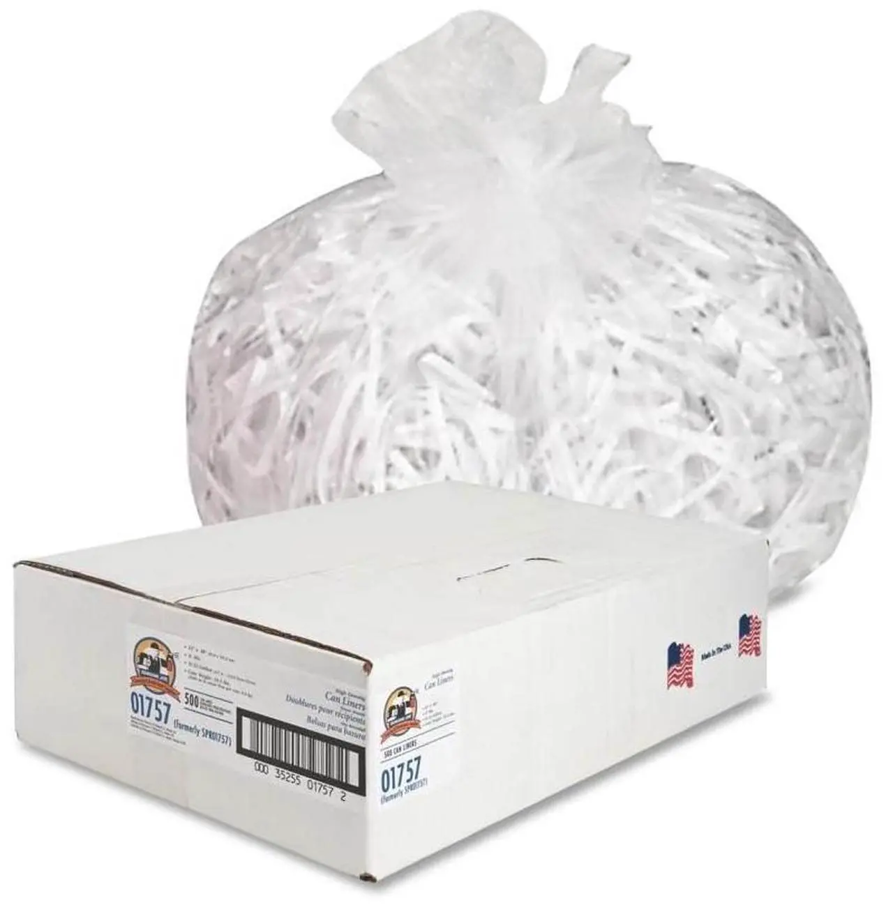Alt view image 5 of 15 - Genuine Joe High Density Can Liners 31-33 Gal 33"X40" 500/CT CL 01757