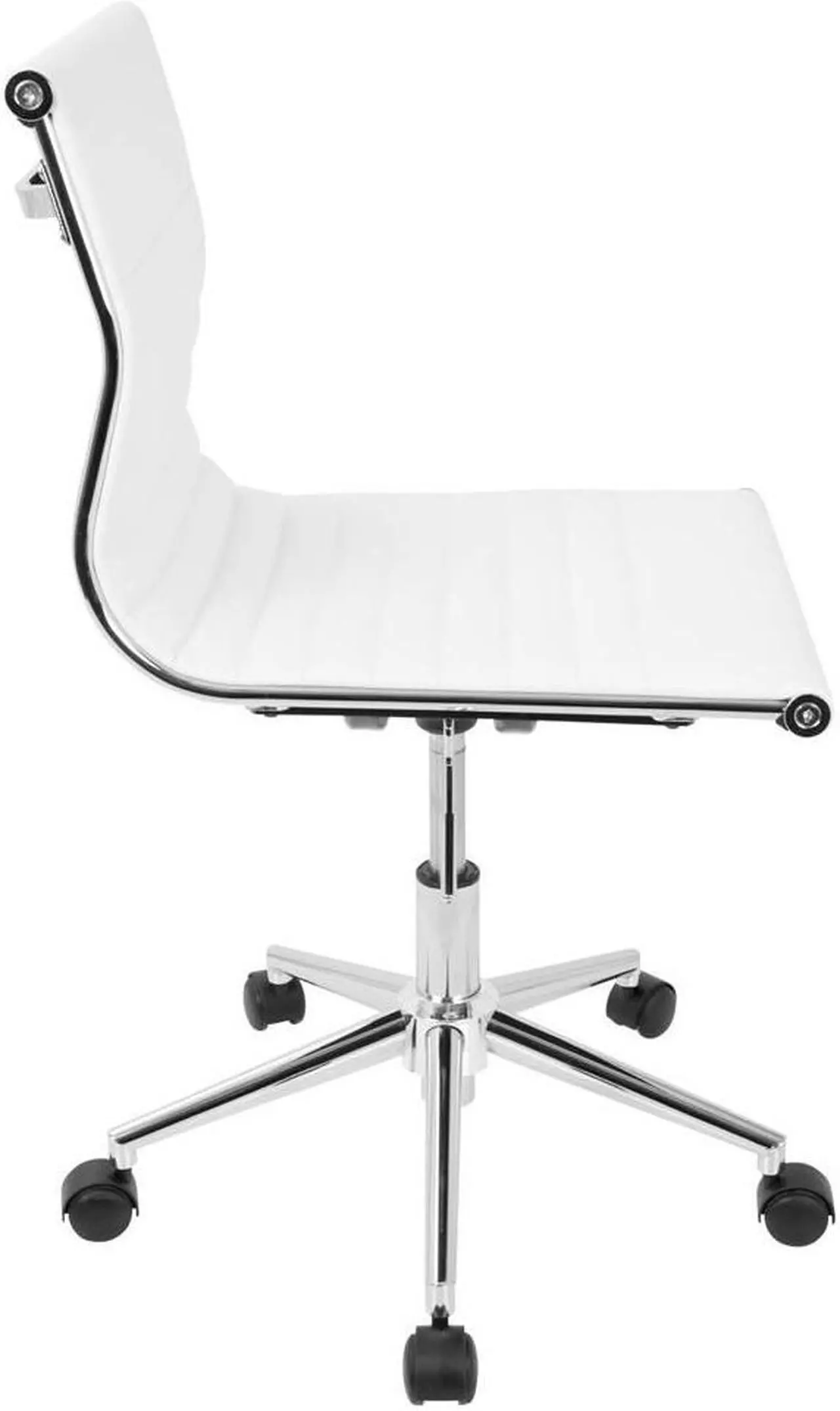 Alt view image 2 of 17 - Master Armless Adjustable Task Chair in White