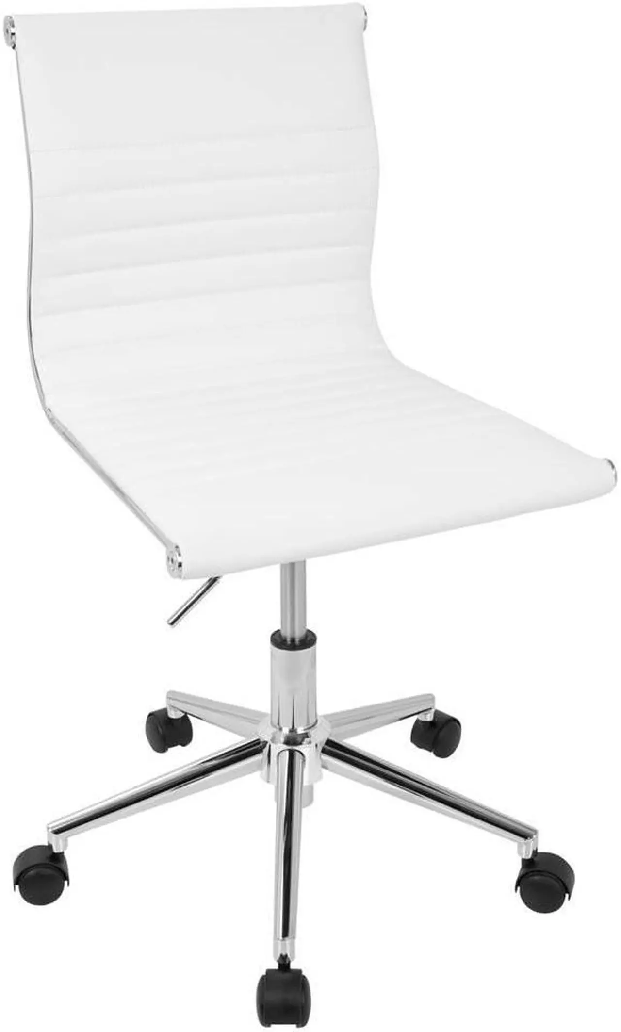 Main image of Master Armless Adjustable Task Chair in White